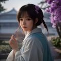 兽医专家陈卫国头像，戴眼镜的中年女性，在农村养殖场现场检查鸡群健康状况，背景为绿色鸡舍